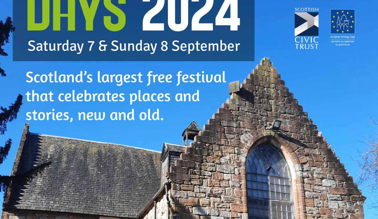 EAST DUNBARTONSHIRE DOORS OPEN DAYS 2024 Saturday 7 and Sunday 8 September Scotland's largest free festival that celebrates places and stories, new and old.
