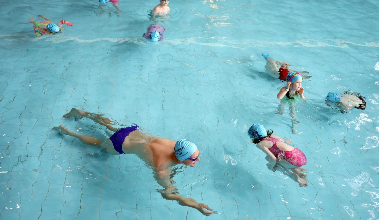 people swimming