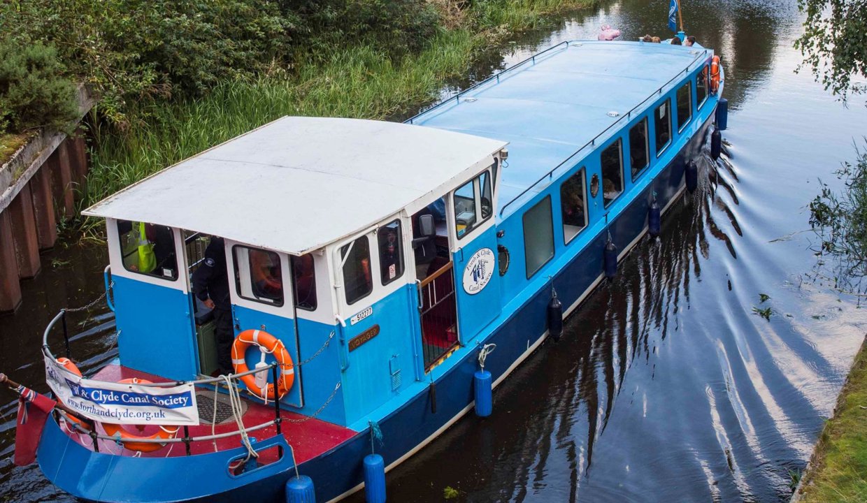 Boat on the Forth & Clyde Canal