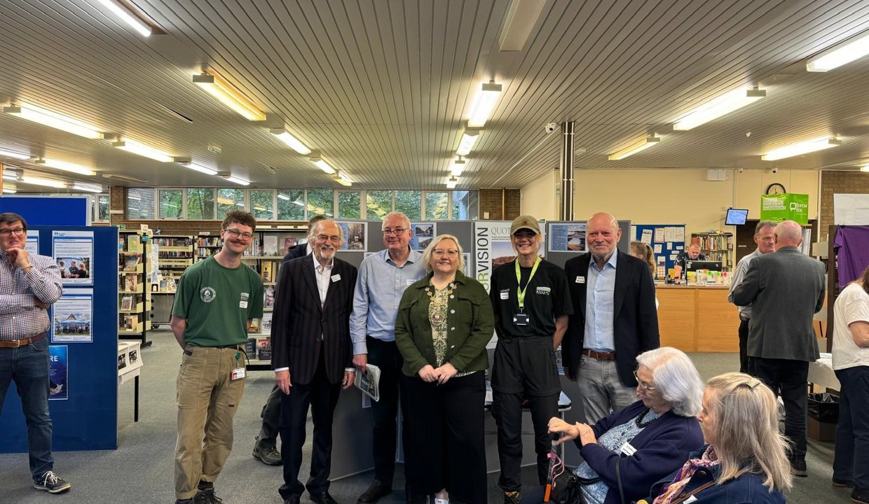 Provost Renwick with members of the Milngavie Heritage Group