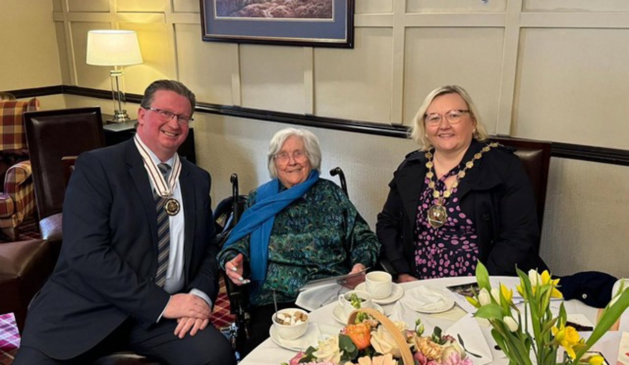 Provost Renwick, Dr Marjory Primrose and her son