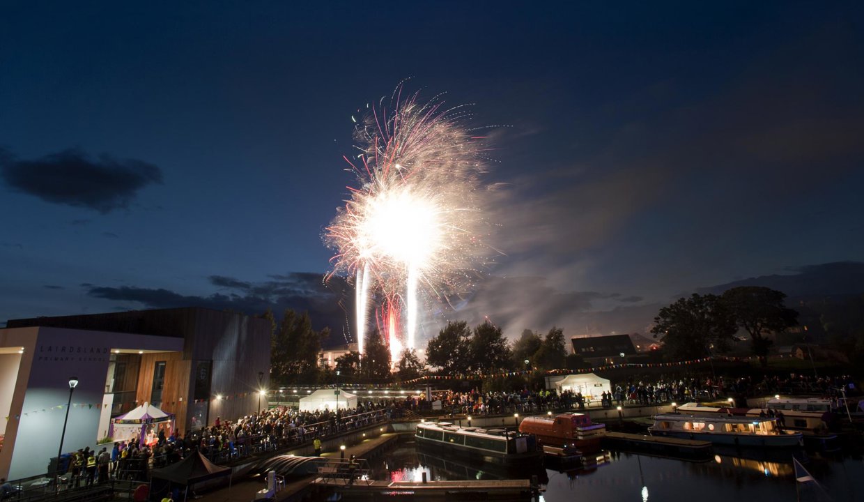 Fireworks at Kirkintilloch Canal Festival
