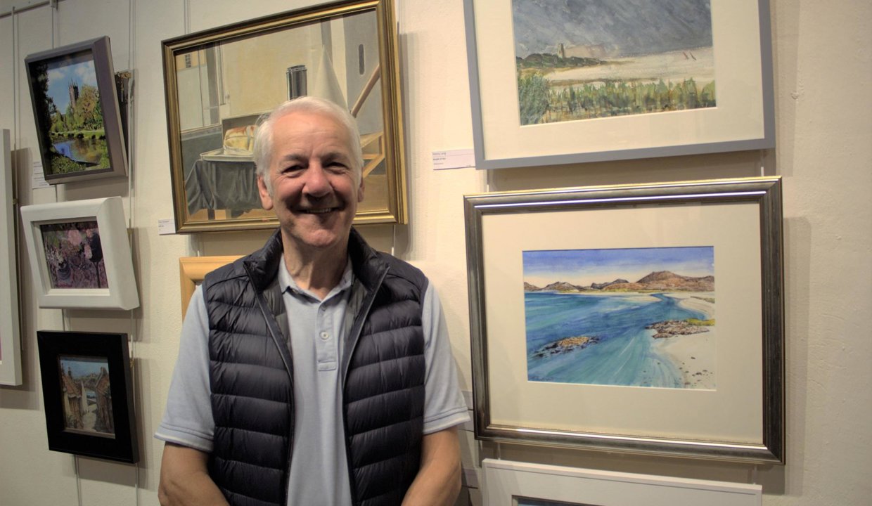 The East Dunbartonshire’s Purchase Prize was awarded to Russell Angus for 'Seilebost Beach, Harris'