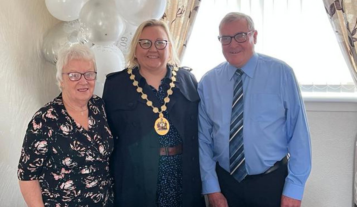 Mr & Mrs McGroarty with the Provost.