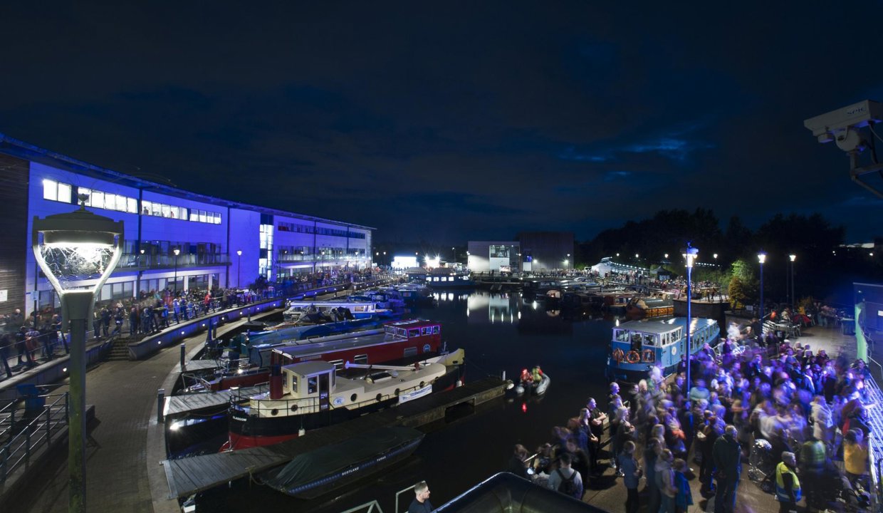 Kirkintilloch Canal Festival - Marina at night