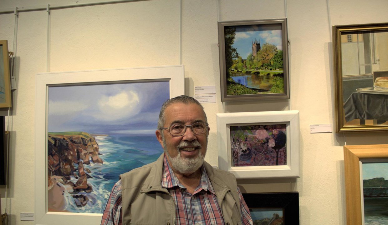The Jack Lucas Memorial Award (second place) went to Alan Finnie, for the painting 'St Mary’s & Canal'