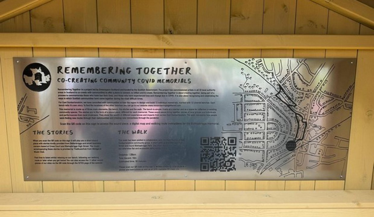 Bench plaque