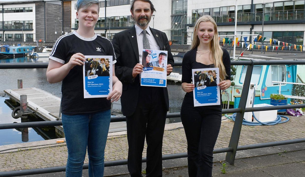 Felix, Cllr Low and Sophie
